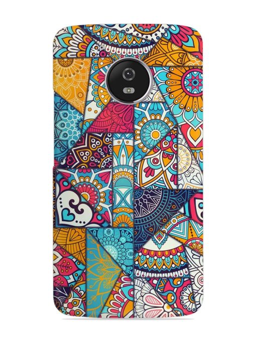 Patchwork Pattern Vintage Snap Case for Motorola Moto G5 Zapvi