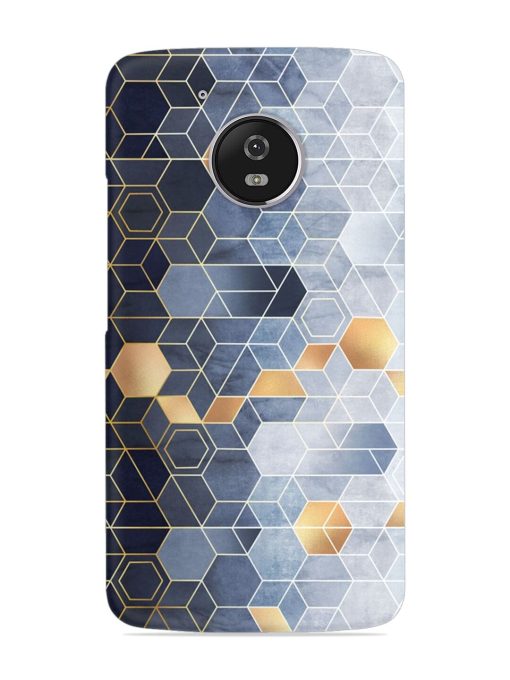 Geometric Abstraction Hexagons Snap Case for Motorola Moto G5 Zapvi