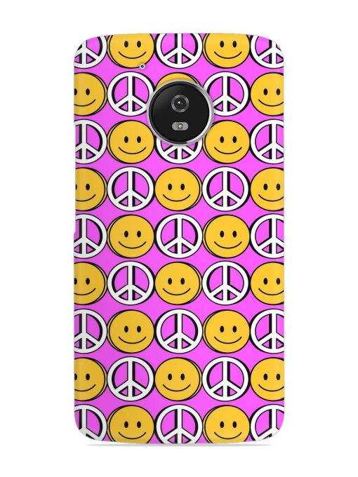 Smiley Face Peace Snap Case for Motorola Moto G5 Zapvi