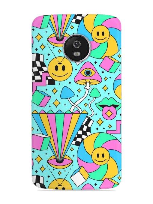 Trippy Rainbow 60S Snap Case for Motorola Moto G5 Zapvi