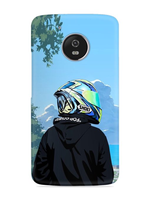 Rider With Helmet Snap Case for Motorola Moto G5 Zapvi