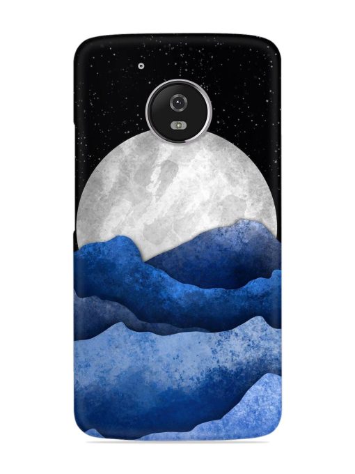 Full Moon Mountain Vector Snap Case for Motorola Moto G5 Zapvi