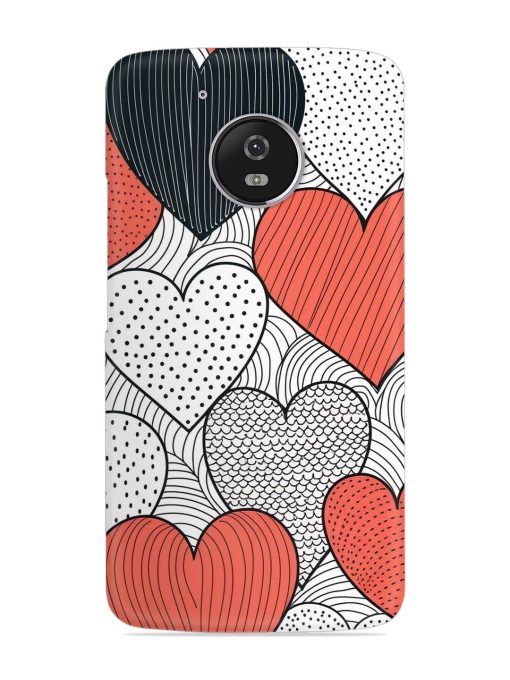 Girly Heart Seamless Snap Case for Motorola Moto G5 Zapvi