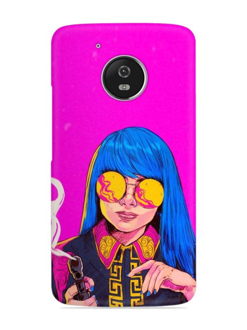 Aesthetic Anime Girl Snap Case for Motorola Moto G5 Zapvi