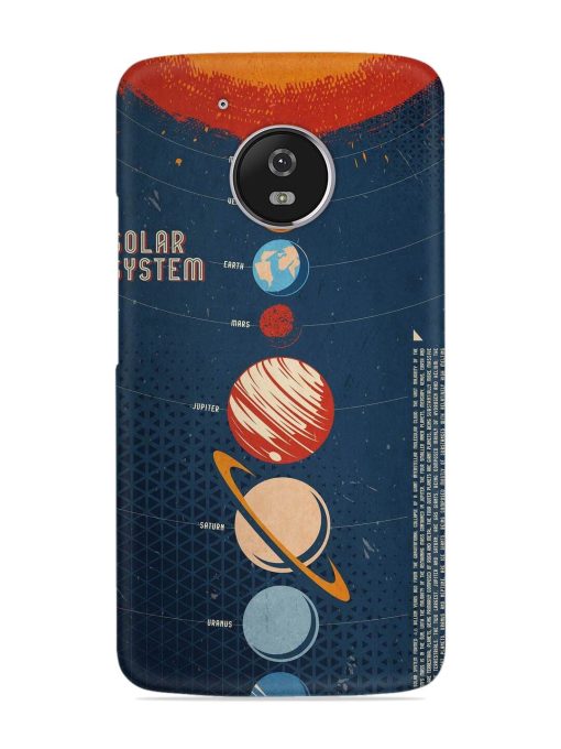 Solar System Vector Snap Case for Motorola Moto G5 Zapvi