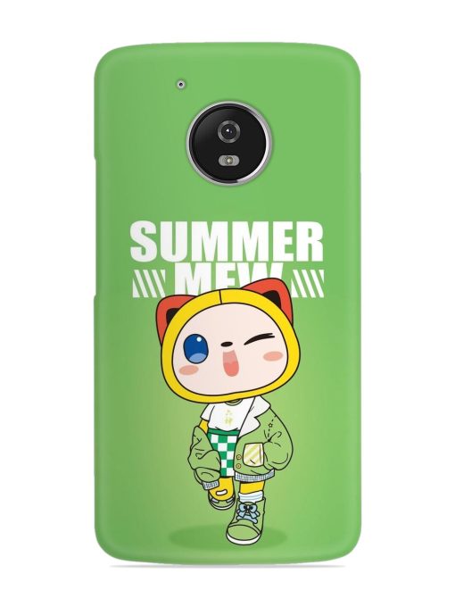 Summer Mew Snap Case for Motorola Moto G5 Zapvi