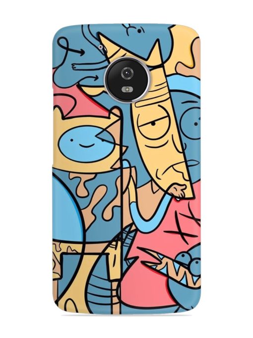 Silly Face Doodle Snap Case for Motorola Moto G5 Zapvi