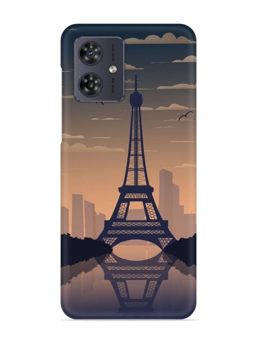 France Paris Eiffel Tower Gradient Snap Case for Motorola Moto G54 (5G) Zapvi