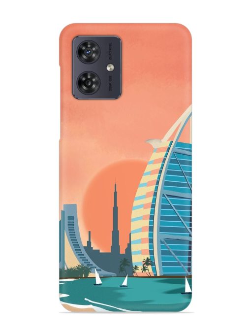 Dubai Architectural Scenery Snap Case for Motorola Moto G54 (5G) Zapvi