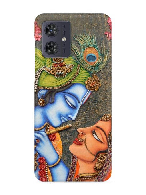 Lord Radha Krishna Flute Art Snap Case for Motorola Moto G54 (5G) Zapvi