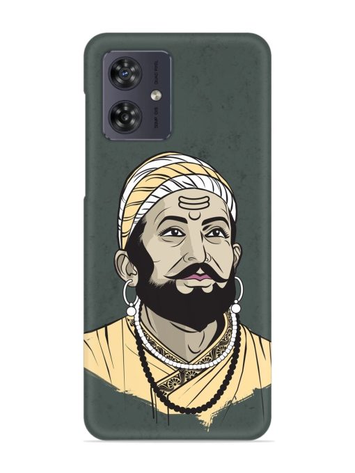 Shivaji Maharaj Vector Art Snap Case for Motorola Moto G54 (5G) Zapvi