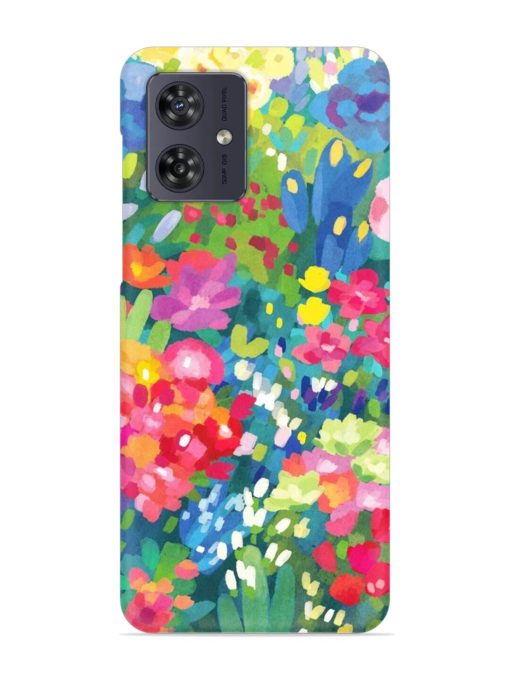 Watercolor Flower Art Snap Case for Motorola Moto G54 (5G)