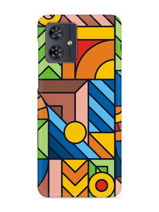 Colorful Geometric Snap Case for Motorola Moto G54 (5G)