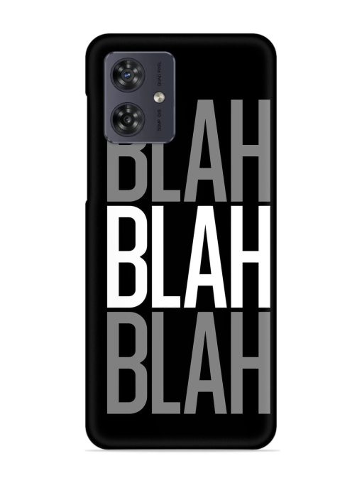 Blah Blah Blah Wallpaper Snap Case for Motorola Moto G54 (5G) Zapvi