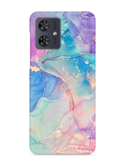 Alcohol Ink Colors Snap Case for Motorola Moto G54 (5G) Zapvi