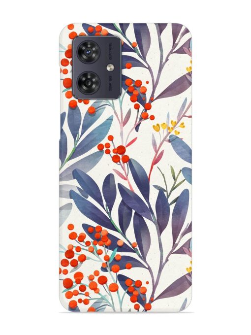 Seamless Floral Pattern Snap Case for Motorola Moto G54 (5G) Zapvi