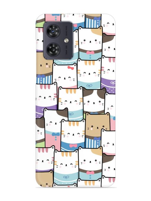 Cute Adorable Cat Snap Case for Motorola Moto G54 (5G) Zapvi