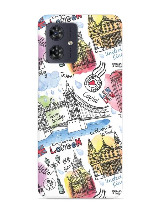 Vector London Landmark Snap Case for Motorola Moto G54 (5G) Zapvi