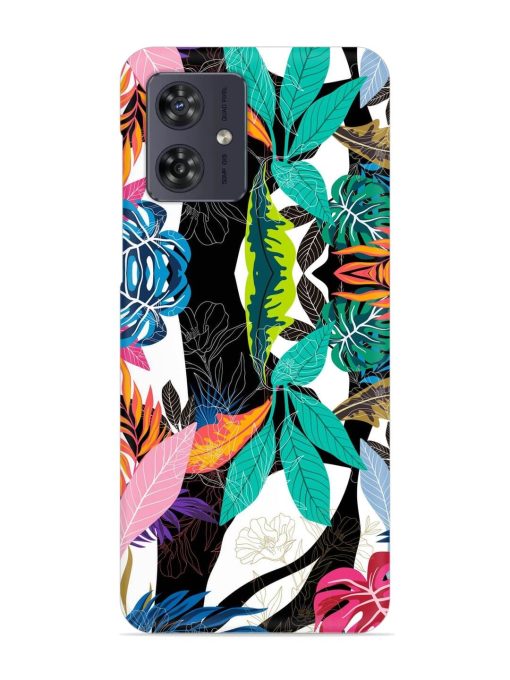 Floral Pattern Bright Snap Case for Motorola Moto G54 (5G)