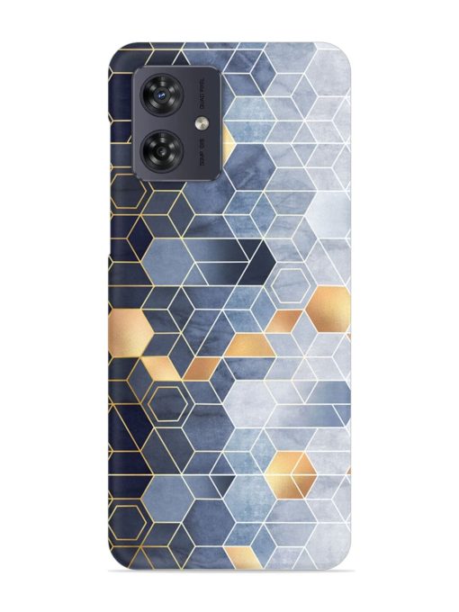 Geometric Abstraction Hexagons Snap Case for Motorola Moto G54 (5G) Zapvi