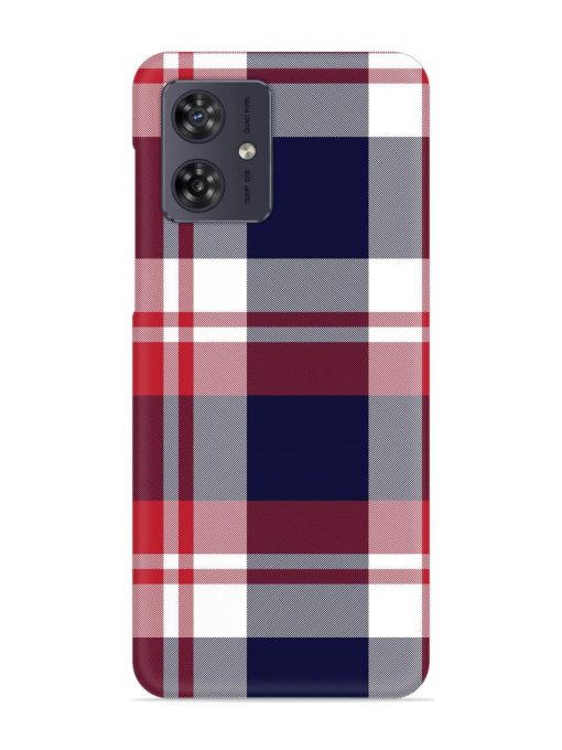 Classic Plaid Tartan Snap Case for Motorola Moto G54 (5G) Zapvi