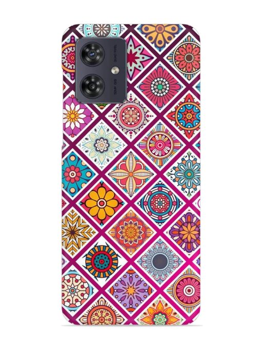 Seamless Tile Pattern Snap Case for Motorola Moto G54 (5G) Zapvi