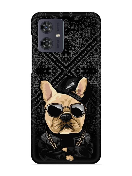 Gangsta Cool Sunglasses Dog Snap Case for Motorola Moto G54 (5G)