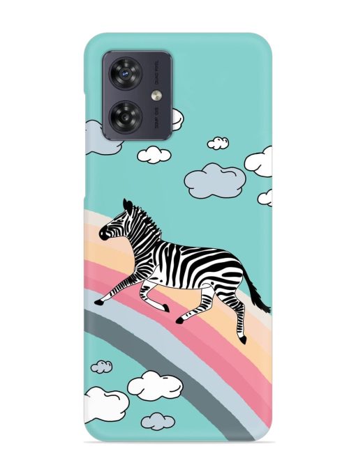 Running Zebra Snap Case for Motorola Moto G54 (5G)