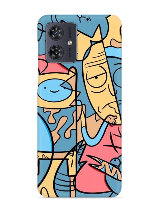 Silly Face Doodle Snap Case for Motorola Moto G54 (5G) Zapvi