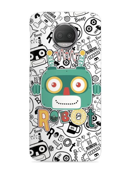 Robot Modern Seamless Pattern Snap Case for Motorola Moto G5S Zapvi