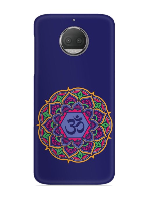 Om Mandala Art Blue Snap Case for Motorola Moto G5S Zapvi