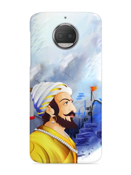 Shivaji Maharaj Color Paint Art Snap Case for Motorola Moto G5S Zapvi