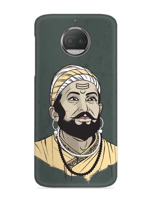 Shivaji Maharaj Vector Art Snap Case for Motorola Moto G5S Zapvi