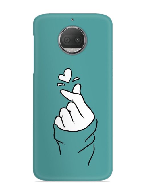 Korean Heart Sign Art Snap Case for Motorola Moto G5S