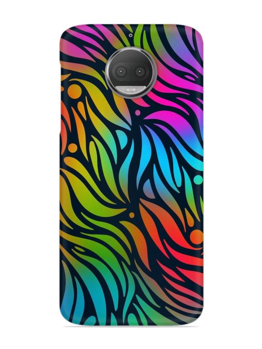 Abstract Leaf Design Snap Case for Motorola Moto G5S Zapvi