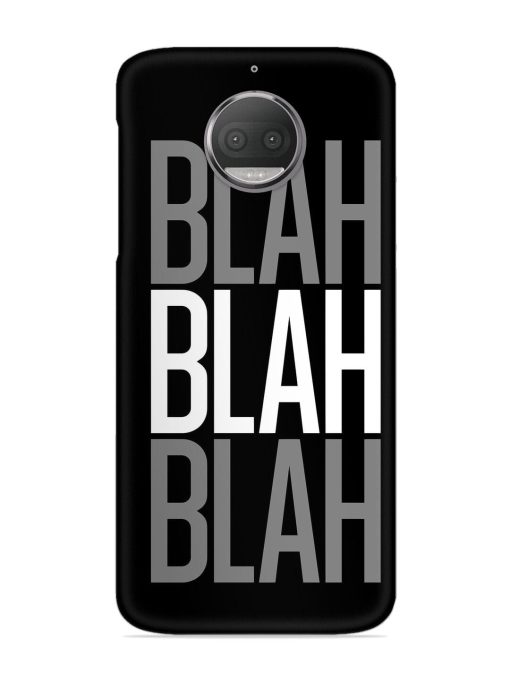 Blah Blah Blah Wallpaper Snap Case for Motorola Moto G5S Zapvi