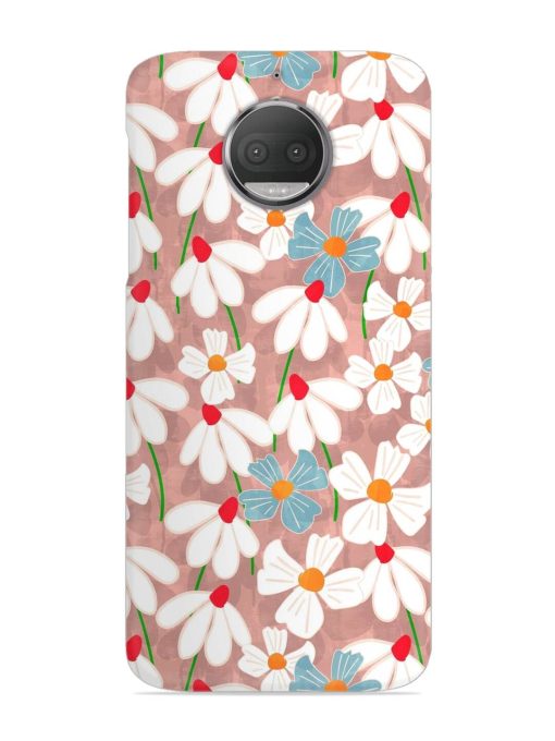 Abstract Petal Flowers Snap Case for Motorola Moto G5S Zapvi