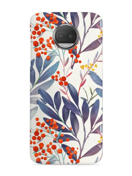 Seamless Floral Pattern Snap Case for Motorola Moto G5S Zapvi