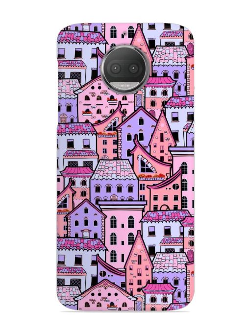 Seamless Pattern Houses Snap Case for Motorola Moto G5S