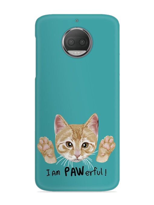 Typography Slogan Cat Snap Case for Motorola Moto G5S Zapvi