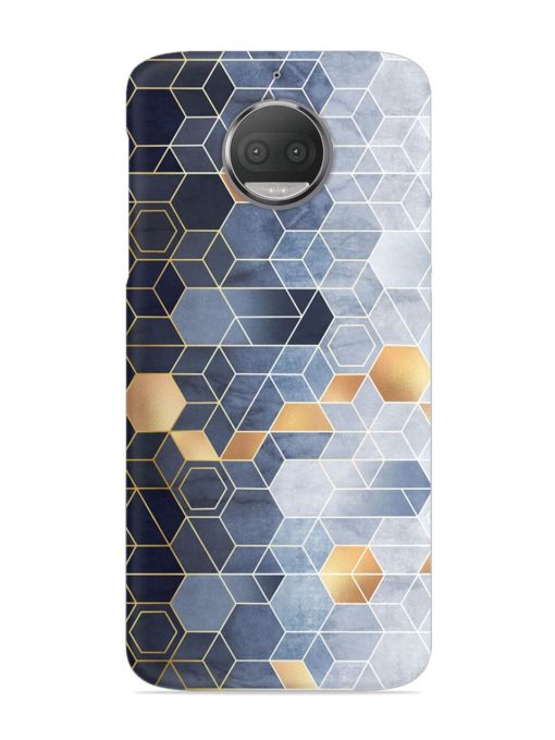 Geometric Abstraction Hexagons Snap Case for Motorola Moto G5S Zapvi