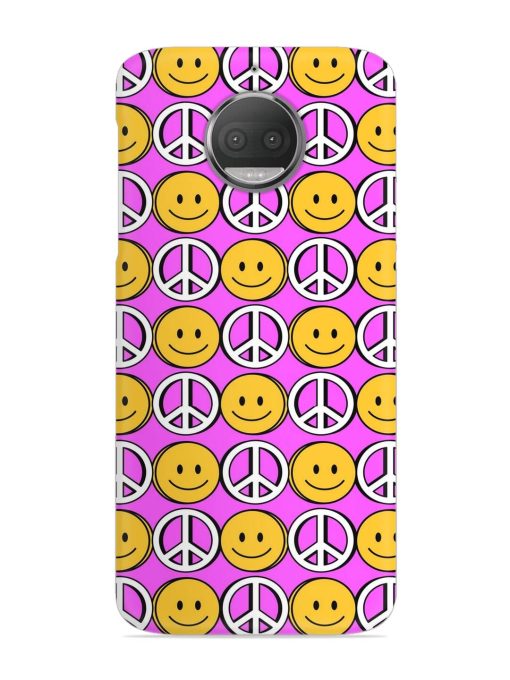 Smiley Face Peace Snap Case for Motorola Moto G5S Zapvi