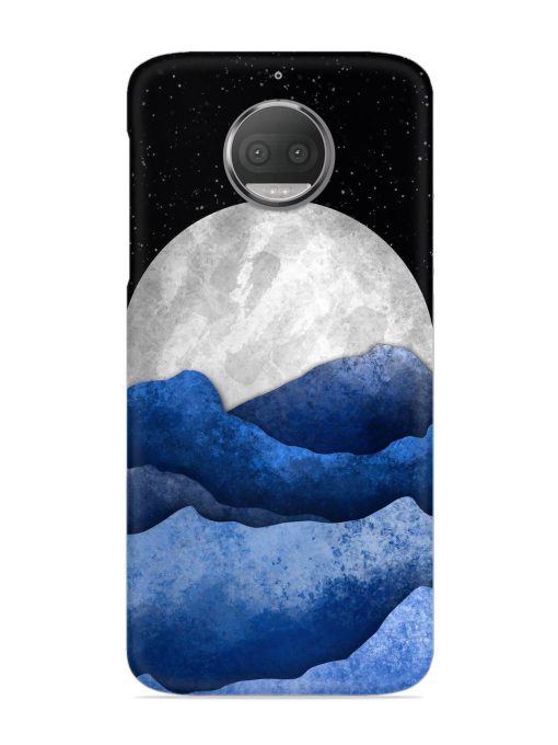 Full Moon Mountain Vector Snap Case for Motorola Moto G5S Zapvi