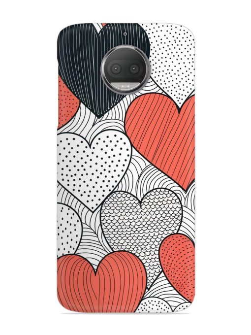 Girly Heart Seamless Snap Case for Motorola Moto G5S Zapvi