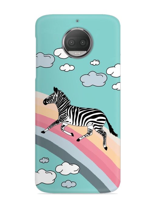 Running Zebra Snap Case for Motorola Moto G5S Zapvi