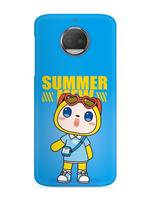 Summer Mew Cartoon Snap Case for Motorola Moto G5S Zapvi