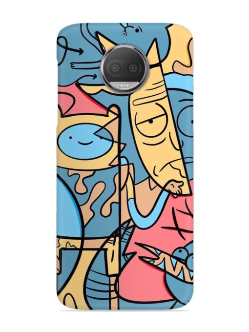 Silly Face Doodle Snap Case for Motorola Moto G5S Zapvi