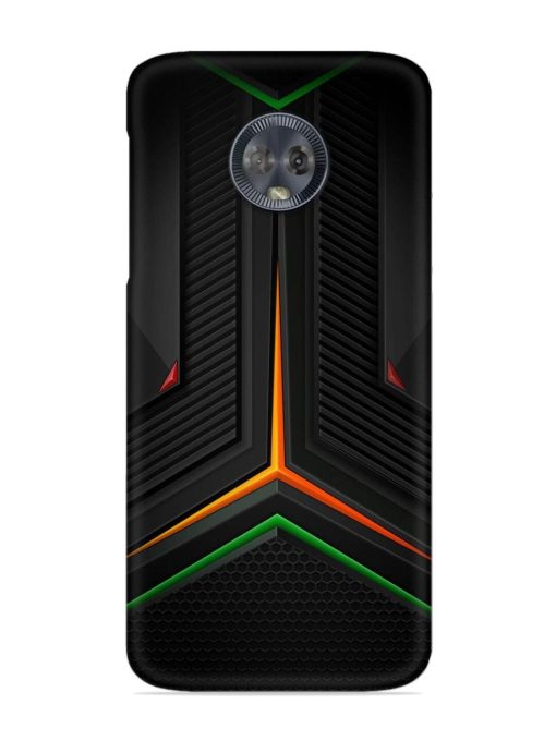 Orange Triangle Light Snap Case for Motorola Moto G6 Zapvi