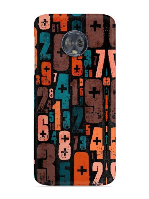 0 To 9 Art Snap Case for Motorola Moto G6 Zapvi