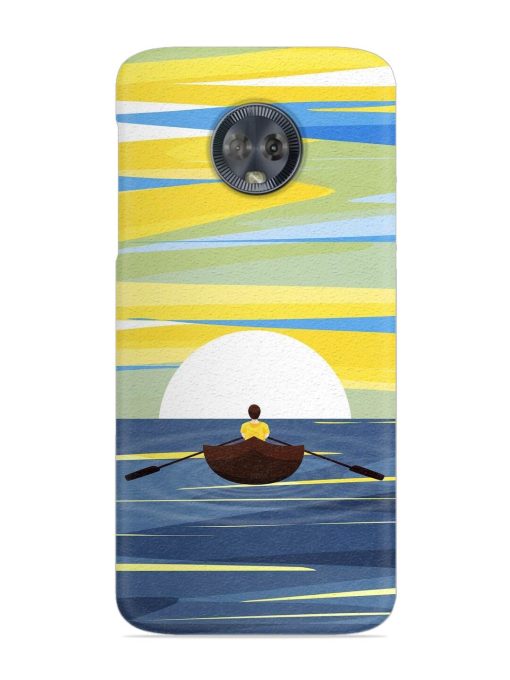 Rowing Person Ferry Paddle Snap Case for Motorola Moto G6 Zapvi